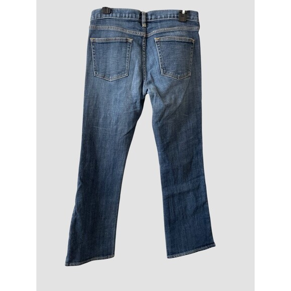 J. Crew Stretch HIPSLUNG Women Blue Jeans Denim Pants 29S Dark Wash Bootcut - Picture 3 of 7